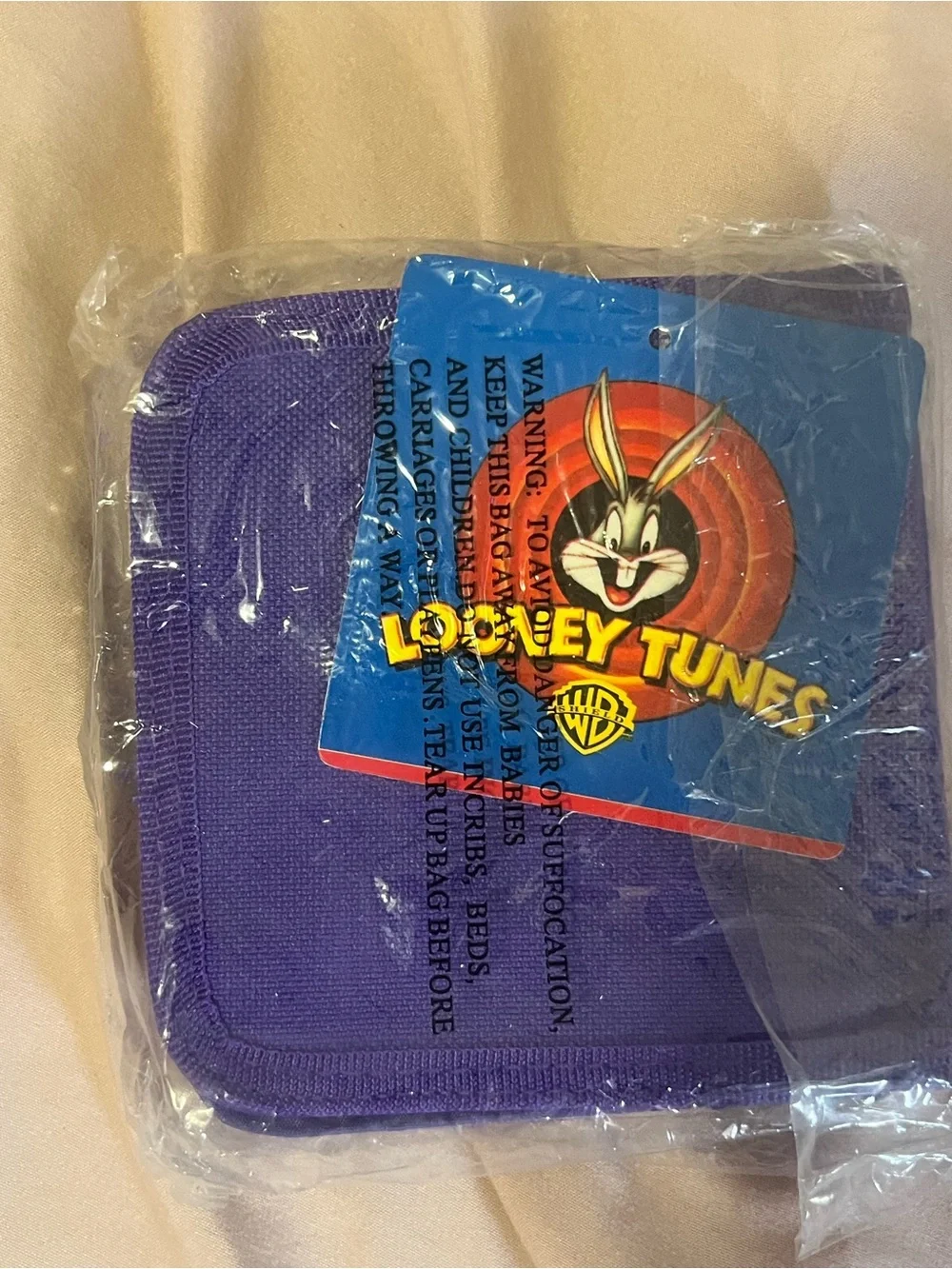 NWT Tweety Purple Kids Bag with Tweety Bird Patch
